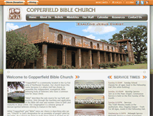 Tablet Screenshot of copperfieldbiblechurch.org